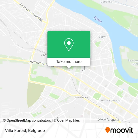 Villa Forest map