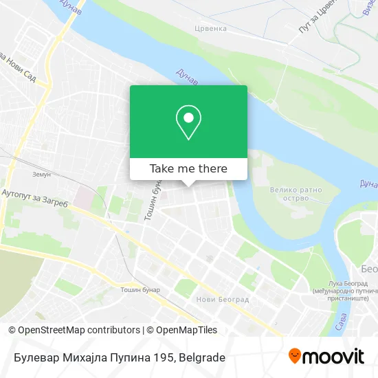 Булевар Михајла Пупина 195 map