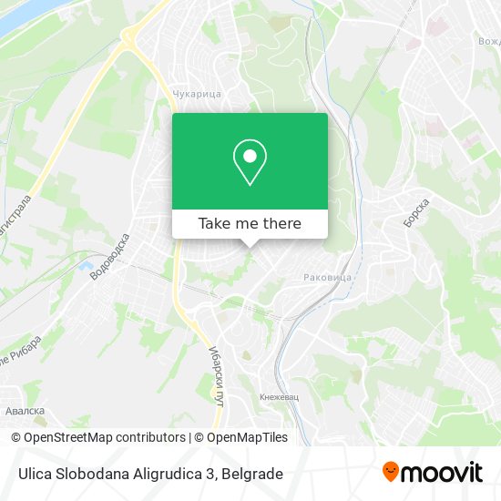 Ulica Slobodana Aligrudica 3 map