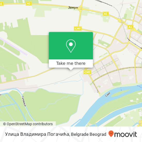 Улица Владимира Погачића map