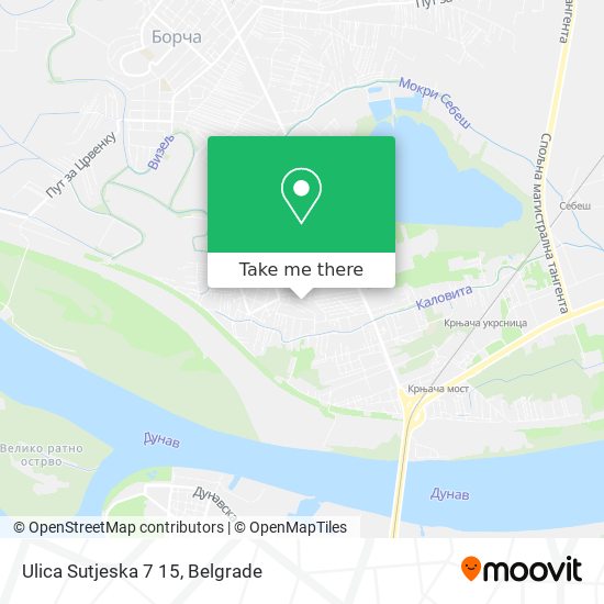 Ulica Sutjeska 7 15 map