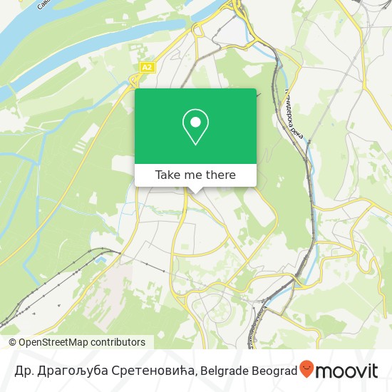 Др. Драгољуба Сретеновића map