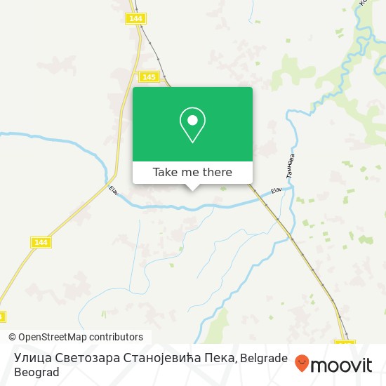 Улица Светозара Станојевића Пека map