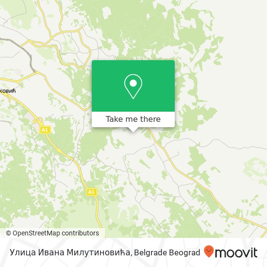 Улица Ивана Милутиновића map