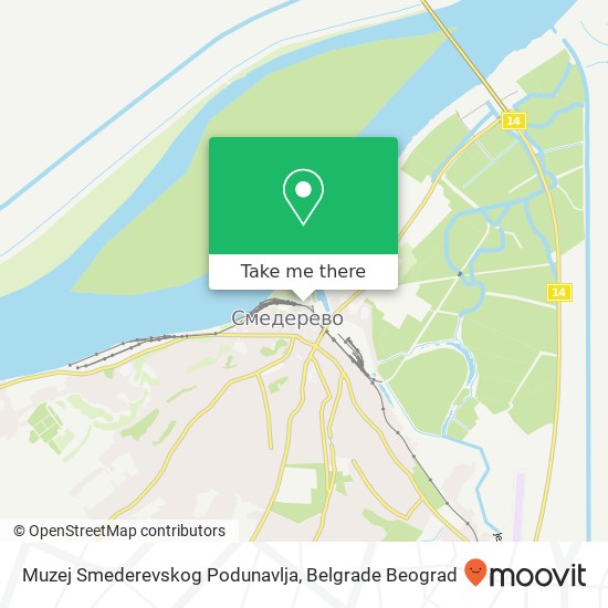 Muzej Smederevskog Podunavlja map