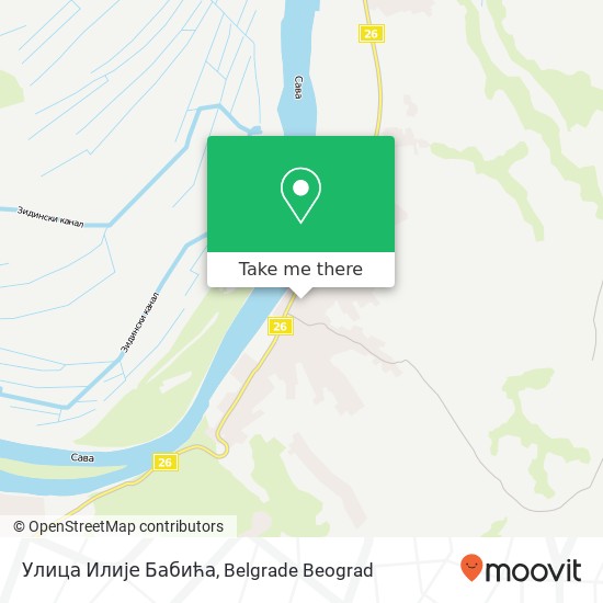 Улица Илије Бабића map