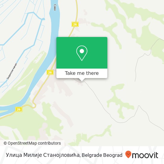 Улица Милије Станојловића map