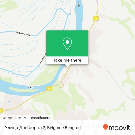 Улица Дан борца 2 map