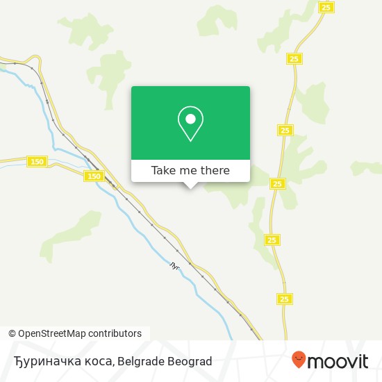 Ђуриначка коса map