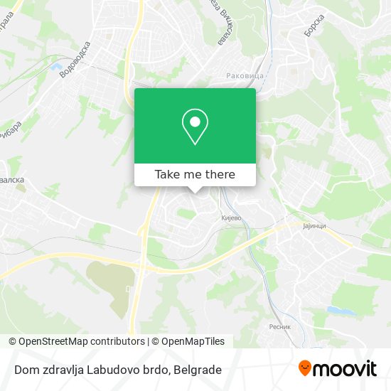 Dom zdravlja Labudovo brdo map