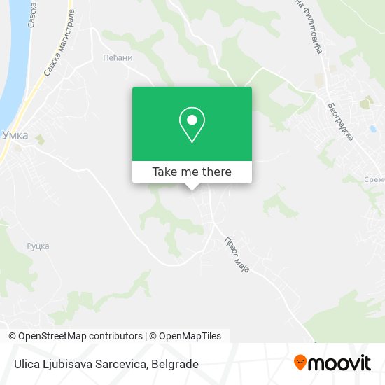 Ulica Ljubisava Sarcevica map