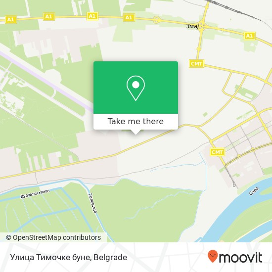 Улица Тимочке буне map