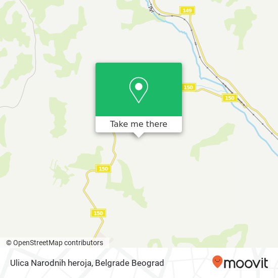 Ulica Narodnih heroja map