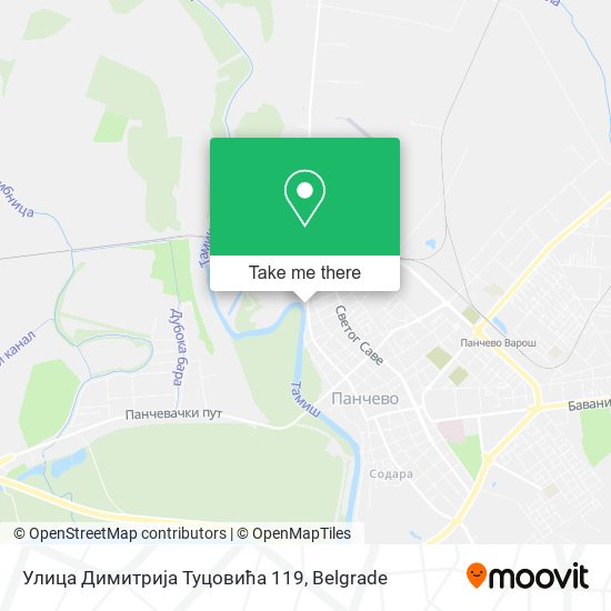 Улица Димитрија Туцовића 119 map