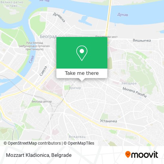 Mozzart Kladionica map