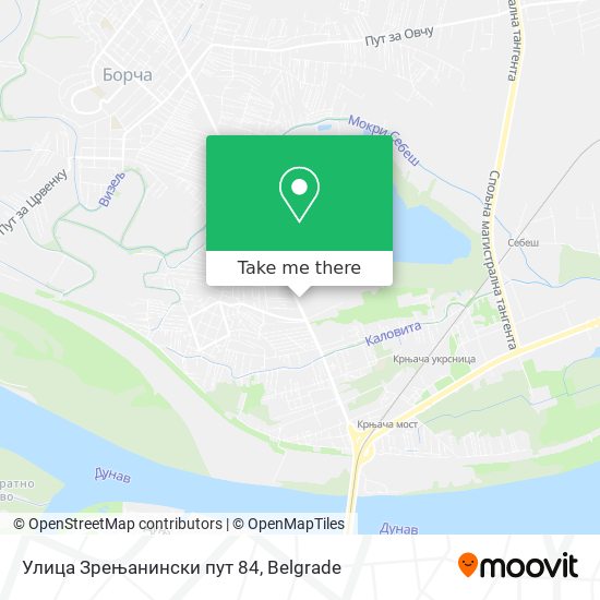 Улица Зрењанински пут 84 map