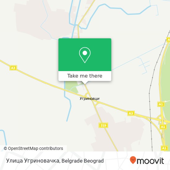 Улица Угриновачка map