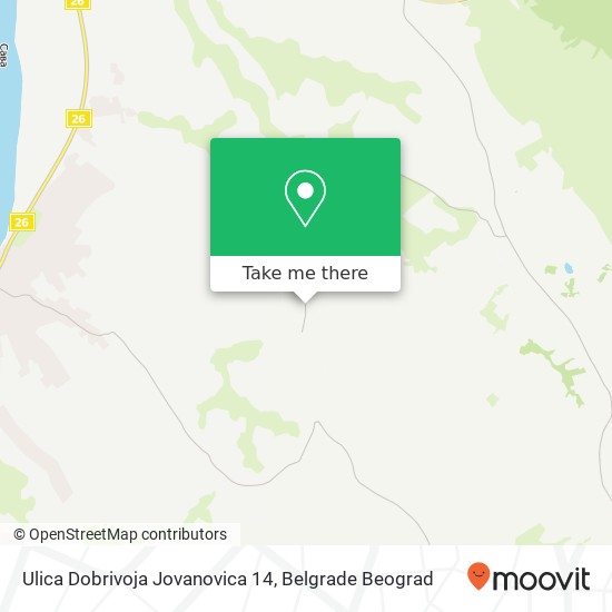 Ulica Dobrivoja Jovanovica 14 map