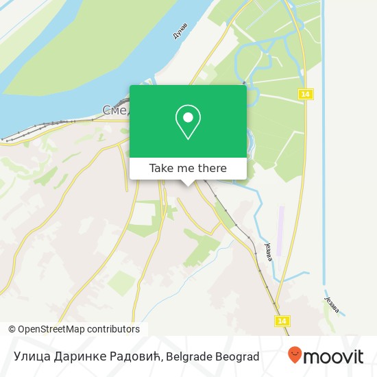 Улица Даринке Радовић map