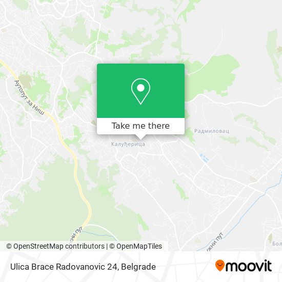 Ulica Brace Radovanovic 24 map