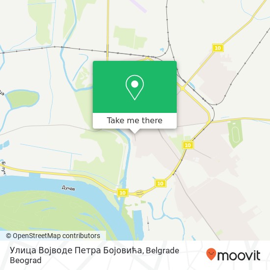 Улица Војводе Петра Бојовића map