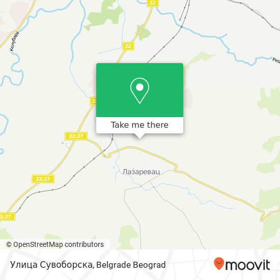 Улица Сувоборска map