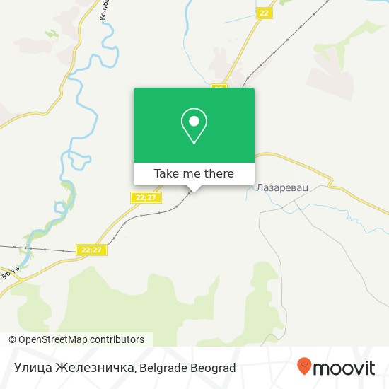 Улица Железничка map