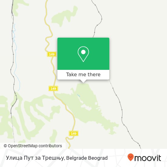 Улица Пут за Трешњу map