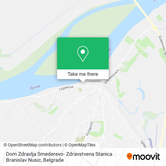 Dom Zdravlja Smederevo- Zdravstvena Stanica Branislav Nusic map