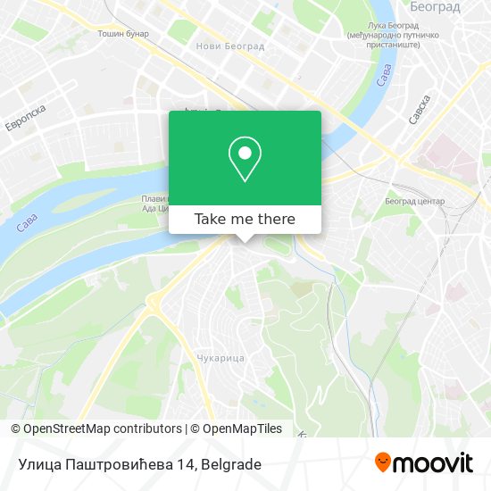 Улица Паштровићева 14 map