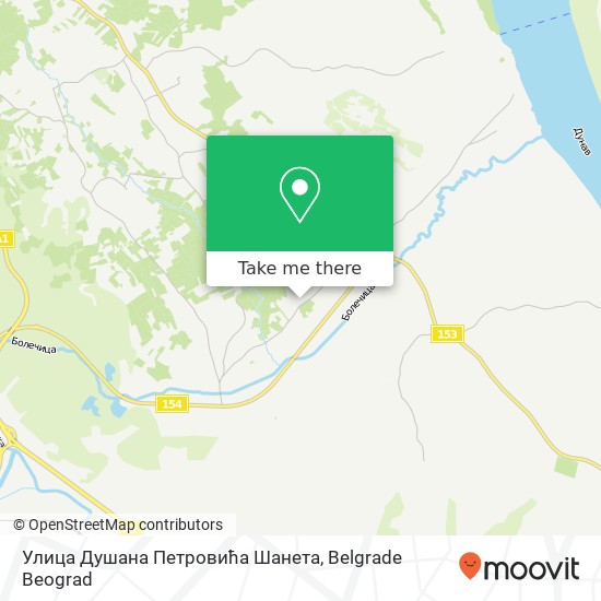 Улица Душана Петровића Шанета map