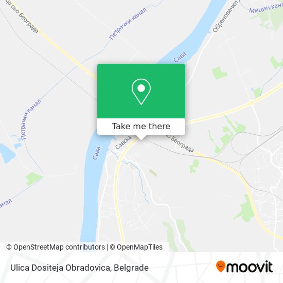Ulica Dositeja Obradovica map
