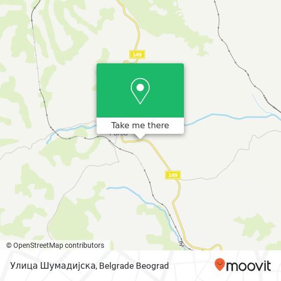 Улица Шумадијска map