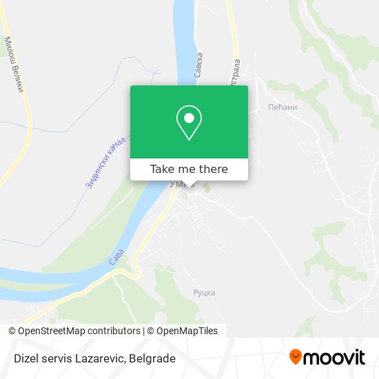 Dizel servis Lazarevic map