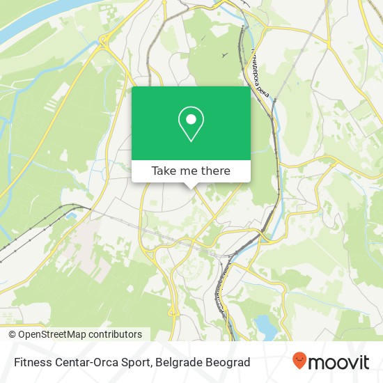 Fitness Centar-Orca Sport map