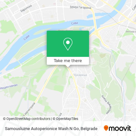 Samousluzne Autoperionice Wash N Go map