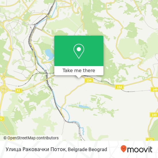 Улица Раковачки Поток map