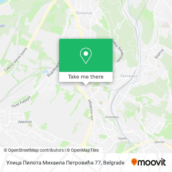 Улица Пилота Михаила Петровића 77 map