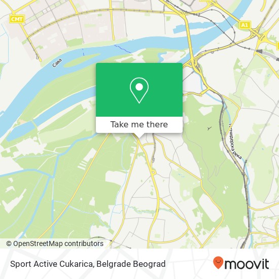 Sport Active Cukarica map