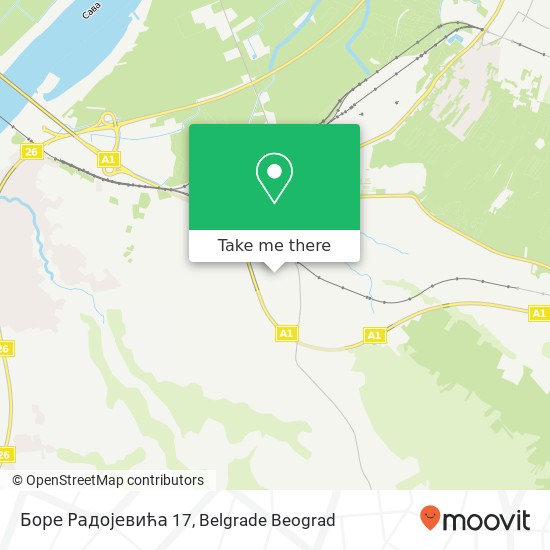 Боре Радојевића 17 map