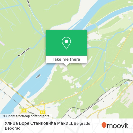 Улица Боре Станковића Макиш map