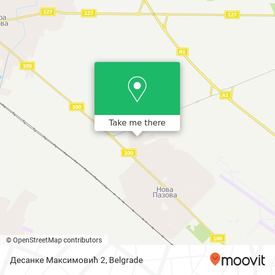 Десанке Максимовић 2 map