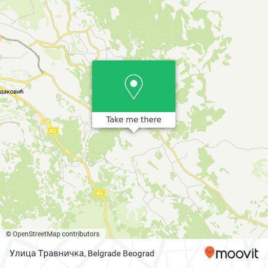 Улица Травничка map