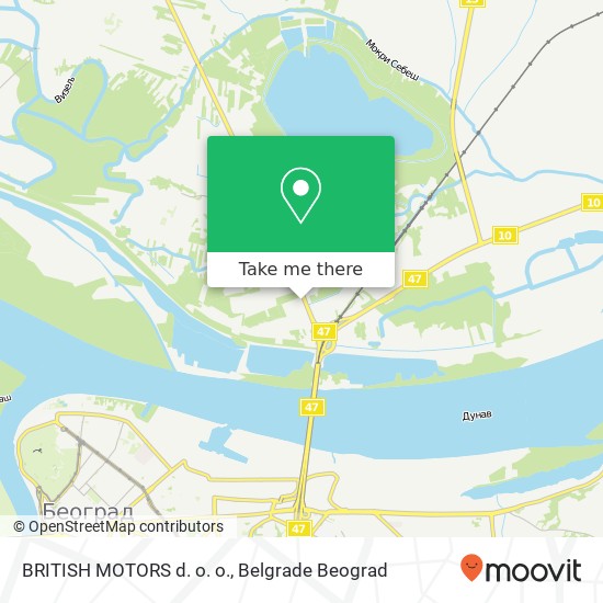 BRITISH MOTORS d. o. o. map