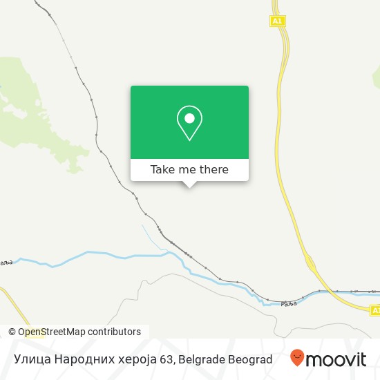 Улица Народних хероја 63 map