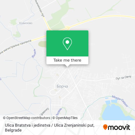 Ulica Bratstva i jedinstva / Ulica Zrenjaninski put map