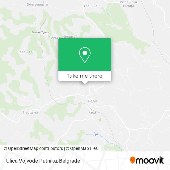 Ulica Vojvode Putnika map