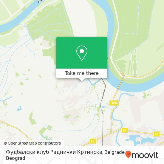 Фудбалски клуб Раднички Кртинска map