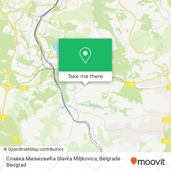 Славка Миљковића Slavka Miljkovica map