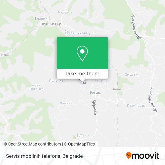 Servis mobilnih telefona map